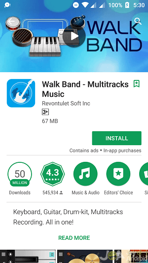 walk band free download